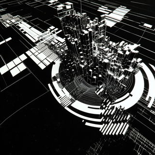 Keystone Eddies style, Midjourney V6.1: abstract 3D render
