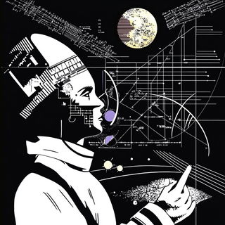 Keystone Eddies style, Midjourney V6.1: editorial illustration for popular scientific magazine cover