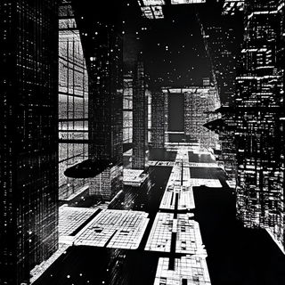 Keystone Eddies style, Midjourney V6.1: cinematic shot from sci-fi movie