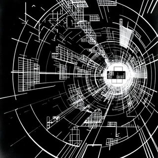 Keystone Eddies style, Midjourney V6.1: technical infrastructure blueprint schematics