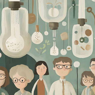 Decklecliffism style, Midjourney V6.1: editorial illustration for popular scientific magazine cover