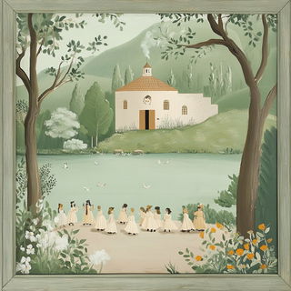 Decklecliffism style, Midjourney V6.1: classical 18th-century oil painting