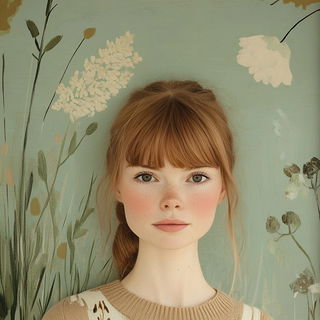 Decklecliffism style, Midjourney V6.1: photographic portrait of female protagonist
