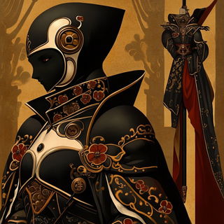 Lanternneedle style, Midjourney V6.1: concept art character design of retropunk steam knight