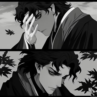 Lanternneedle style, Midjourney V6.1: black-and-white manga comic strip