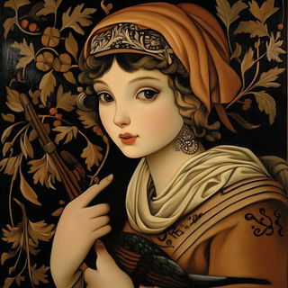 Lanternneedle style, Midjourney V6.1: classical 18th-century oil painting