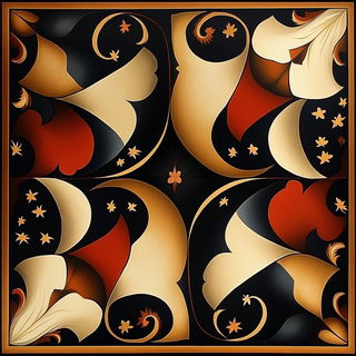 Lanternneedle style, Midjourney V6.1: creative pattern composition