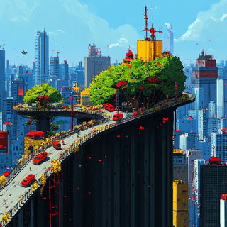 Maskshore Cartouche style, Midjourney V6.1: megacity with futuristic bioarchitecture