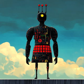 Maskshore Cartouche style, Midjourney V6.1: concept art character design of retropunk steam knight