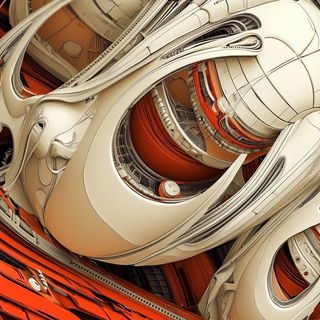 Cerulean Zoophotism style, Midjourney V6.1: abstract 3D render