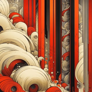 Cerulean Zoophotism style, Midjourney V6.1: creative pattern composition