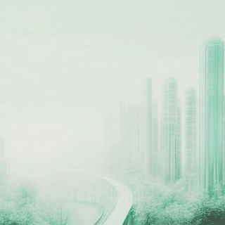 Glacier Plate Surrealism style, Midjourney V6.1: megacity with futuristic bioarchitecture