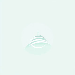 Glacier Plate Surrealism style, Midjourney V6.1: bold minimalist logo design for Istanbul city municipal services