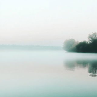 Glacier Plate Surrealism style, Midjourney V6.1: realistic landscape photograph of quiet dawn
