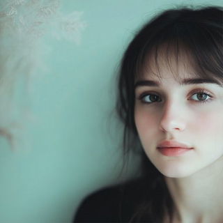 Glacier Plate Surrealism style, Midjourney V6.1: photographic portrait of female protagonist