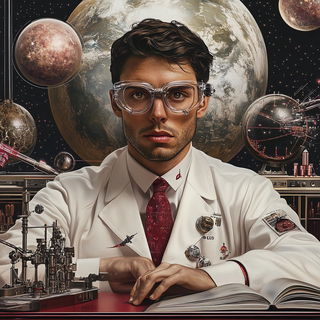 Terracopy style, Midjourney V6.1: editorial illustration for popular scientific magazine cover