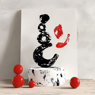 Mythomechanical style, Midjourney V6.1: abstract 3D render