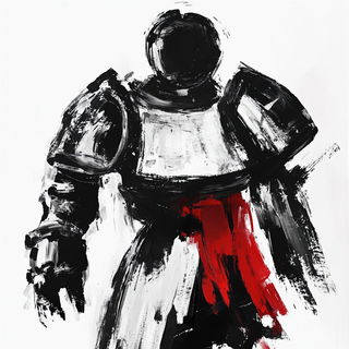 Mythomechanical style, Midjourney V6.1: concept art character design of retropunk steam knight