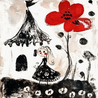 Mythomechanical style, Midjourney V6.1: retro fairy-tale illustration