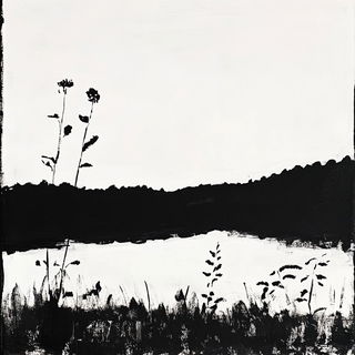 Mythomechanical style, Midjourney V6.1: realistic landscape photograph of quiet dawn