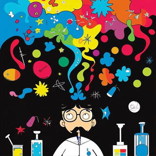 Chromatic Toriiism style, Midjourney V6.1: editorial illustration for popular scientific magazine cover