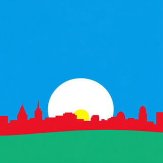 Chromatic Toriiism style, Midjourney V6.1: bold minimalist logo design for Istanbul city municipal services