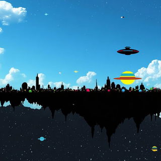 Chromatic Toriiism style, Midjourney V6.1: cinematic shot from sci-fi movie