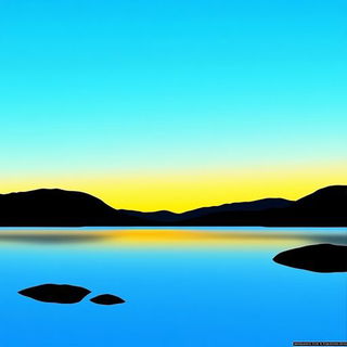 Chromatic Toriiism style, Midjourney V6.1: realistic landscape photograph of quiet dawn