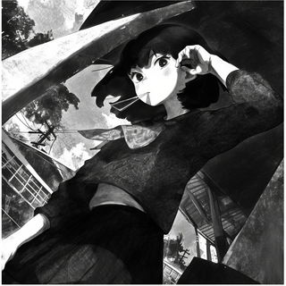 Paintflora Oddity style, Midjourney V6.1: black-and-white manga comic strip