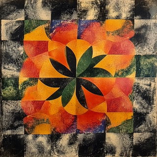 Paintflora Oddity style, Midjourney V6.1: creative pattern composition