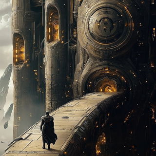 Whitevoid Armatures style, Midjourney V6.1: cinematic shot from sci-fi movie