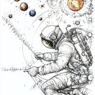 Glazewave style, Midjourney V6.1: editorial illustration for popular scientific magazine cover