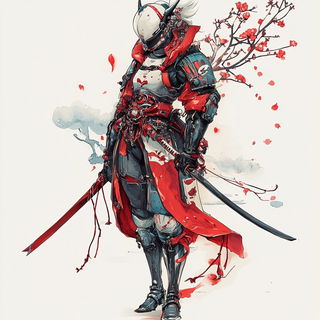 Inkedrift Adventureism style, Midjourney V6.1: concept art character design of retropunk steam knight