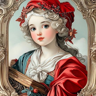 Inkedrift Adventureism style, Midjourney V6.1: classical 18th-century oil painting