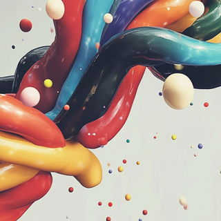 Castletangle style, Midjourney V6.1: abstract 3D render