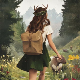 Castletangle style, Midjourney V6.1: retro fairy-tale illustration