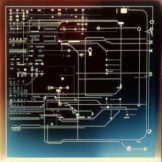 Paper Mirage style, Midjourney V6.1: technical infrastructure blueprint schematics