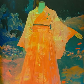 Kiteborne style, Midjourney V6.1: haute-couture fashion outfit