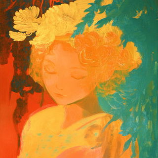 Kiteborne style, Midjourney V6.1: traditional folk art