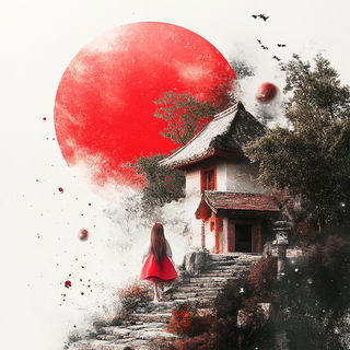Cairnsteel style, Midjourney V6.1: retro fairy-tale illustration