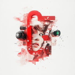 Cairnsteel style, Midjourney V6.1: typographic composition with large letters