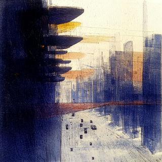 Sinosauria style, Midjourney V6.1: megacity with futuristic bioarchitecture