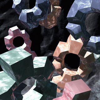 Inkcliff Aerographica style, Midjourney V6.1: abstract 3D render