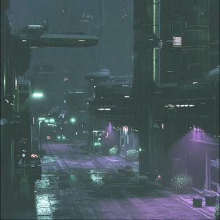 Inkcliff Aerographica style, Midjourney V6.1: cinematic shot from sci-fi movie