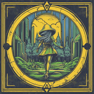 Chromamanga style, Midjourney V6.1: retro fairy-tale illustration