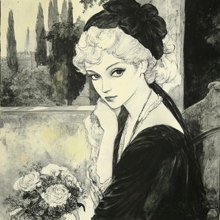 Impastomorph style, Midjourney V6.1: classical 18th-century oil painting
