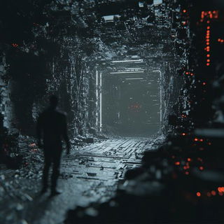 Monumentojux style, Midjourney V6.1: cinematic shot from sci-fi movie