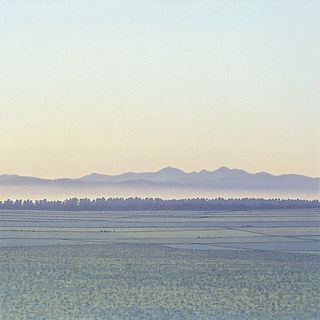 Stained Rift Iconography style, Midjourney V6.1: realistic landscape photograph of quiet dawn