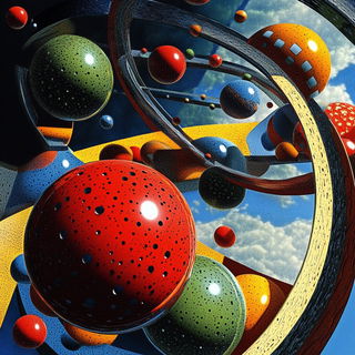 Risocephalics style, Midjourney V6.1: abstract 3D render