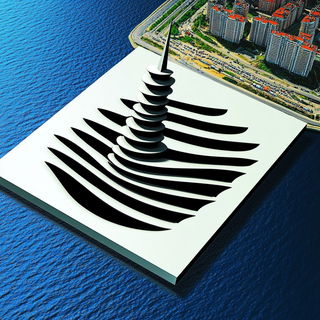 Risocephalics style, Midjourney V6.1: bold minimalist logo design for Istanbul city municipal services